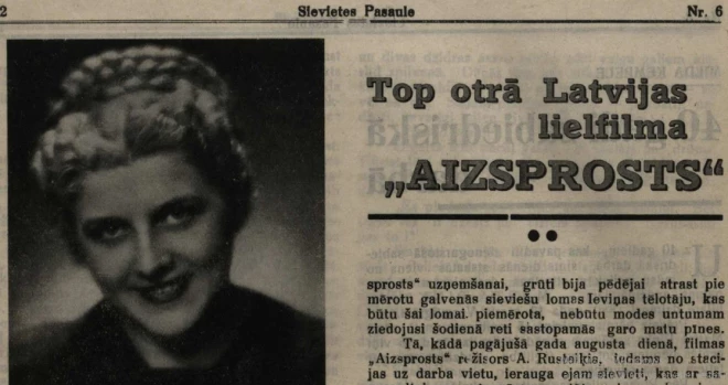 1940. gada pavasarī Zenta Zommere bija kļuvusi ne tikai par kino sensāciju, bet arī par latviešu sieviešu žurnālu zvaigzni (1940. gada 15. marta “Sievietes Pasaule”).