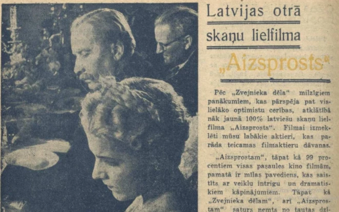 1940. gada 28. jūnijs: latviešu ilustrētais nedēļas žurnāls “Magazīna” mēnesi pirms okupanti aizliedza žurnālu naivi cerēja, ka filma tomēr iznāks uz ekrāniem.