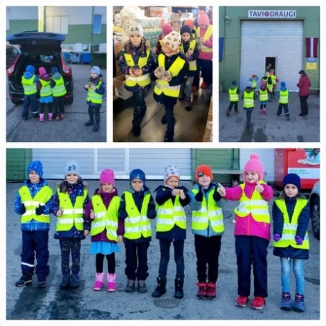 Mārupes novada pirmsskolas izglītības iestādes "Zeltrīti" audzēkņi.