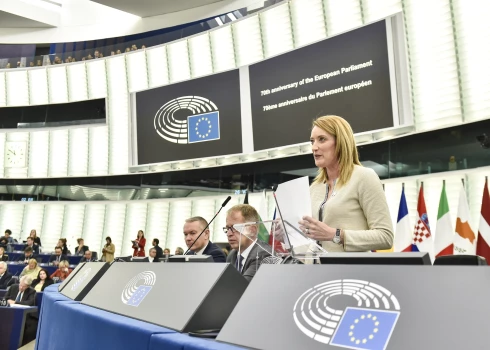 EP priekšsēdētāja Roberta Metsola.