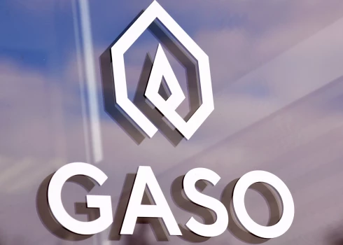 Gāzes apgādes sistēmas operatora AS "Gaso" logo.