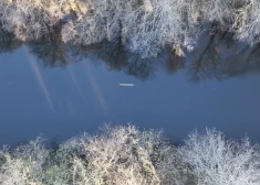 Объект летел на большой скорости над рекой. (Фото: скриншот видео Twitter)