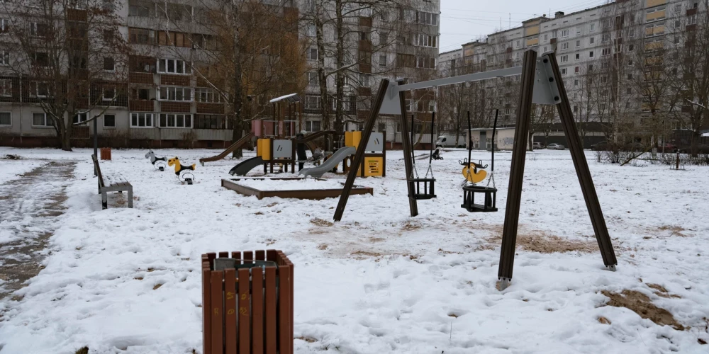 Отремонтированная детская площадка