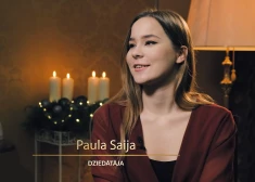 VIDEO: Kāpēc Paula Saija Ziemassvētkos nokrita no krēsla?