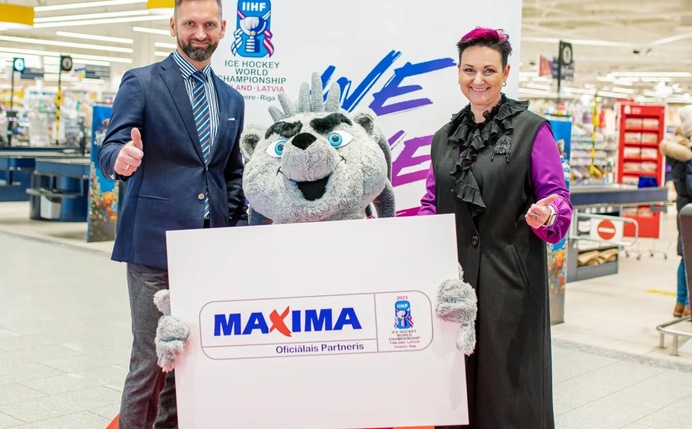 «Maxima Latvija» blir den første offisielle partneren til IIHF World Hockey Championship 2023 i Latvia