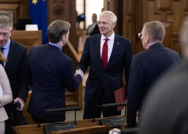 Saeimā lemj par uzticības izteikšanu Kariņa jaunajai valdībai