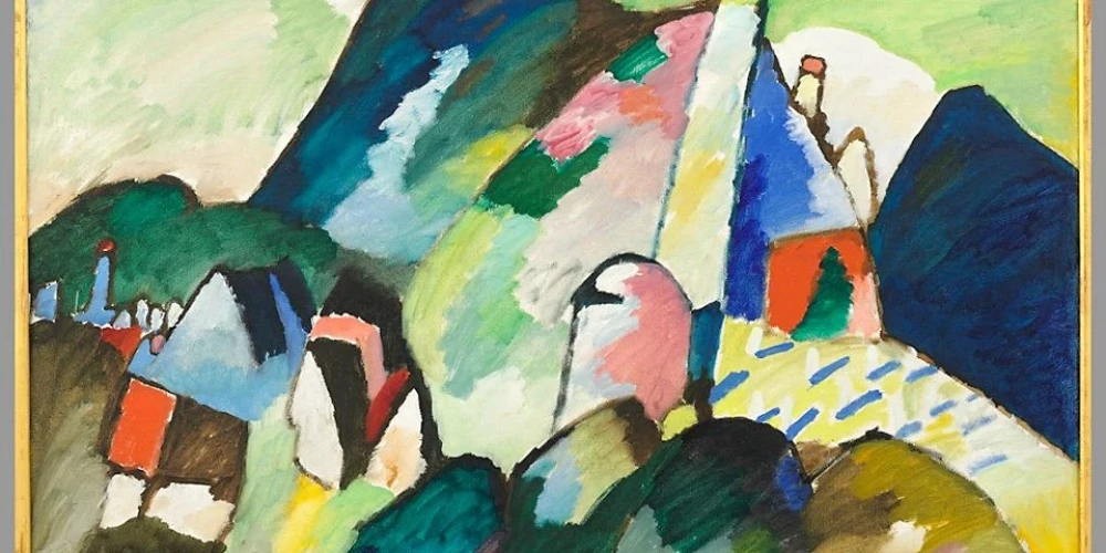 Василий Кандинский. “Вид Мурнау с церковью”, 1910 