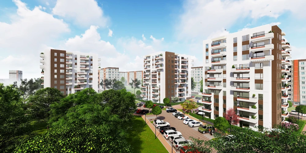 Deglava Gleznotāju rezidences – комплекс из шести многоэтажных домов, который разделен на три этапа строительства