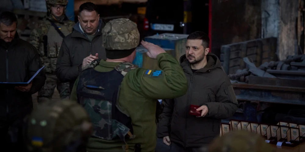 Владимир Зеленский посетил Бахмут