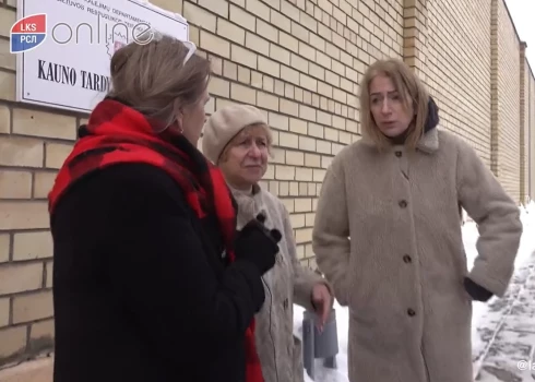 VIDEO: Ždanoka ieradusies Lietuvā atbalstīt par spiegošanu Krievijas labā notiesātu politiķi