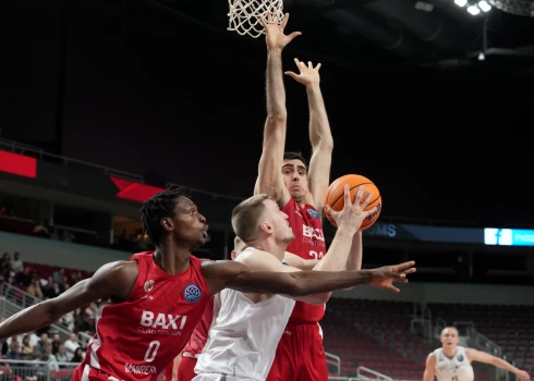 FIBA Čempionu līgas spēle basketbolā starp "VEF Rīga" un Manrezas "Baxi" komandām "Arēnā Rīga".