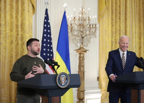 Президент Украины Владимир Зеленский и президент США Джо Байден