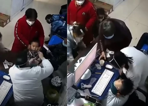 ВИДЕО: врач потерял сознание от усталости при приеме коронавирусных больных
