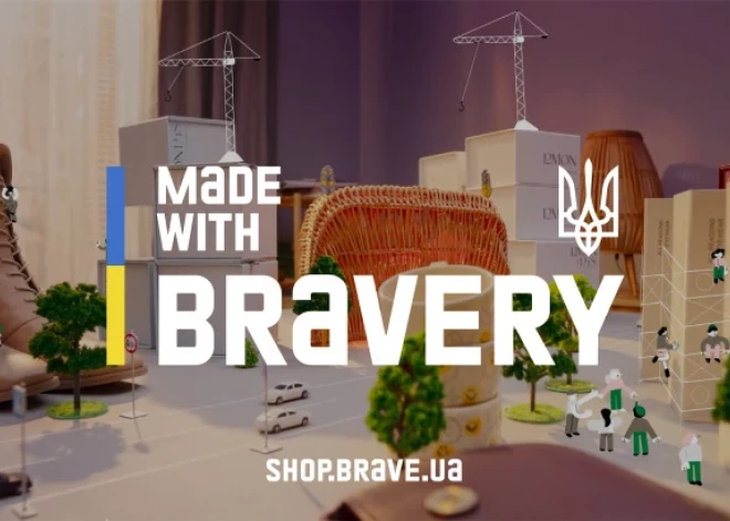 Iepērkoties ukraiņu tiešsaistes veikalā «Made with bravery», 5% no pirkuma tiek ziedoti Ukrainai