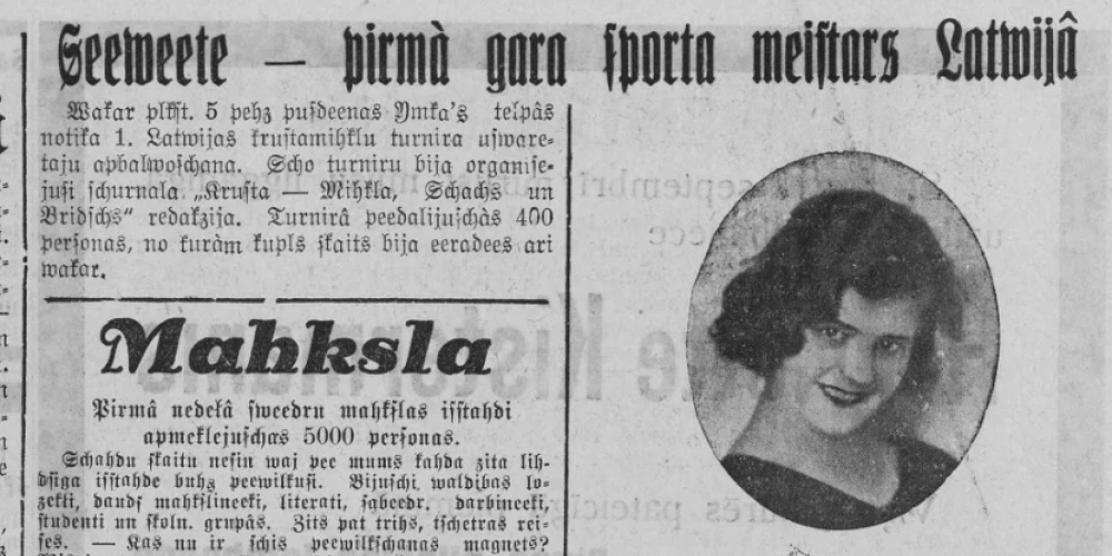 1934. gada 25. septembra “Brīvā Zeme” raksta par veiksmīgāko Latvijas krustvārdu mīklu minētāju – Dagmāru Vēsmiņu (īstajā vārdā – Annu Igals).