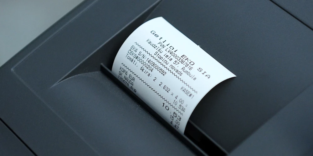 Čeks SIA "Getliņi Eko" jaunajā veikalā "Getliņi".