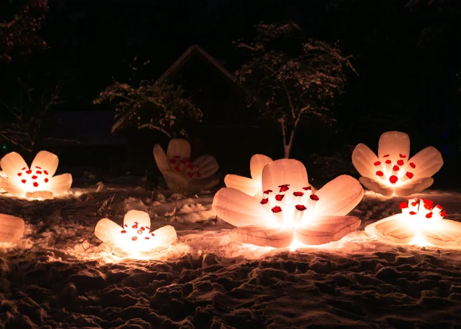 "Ziemas Gaismas dārzs” Latvijas Etnogrāfiskajā brīvdabas muzejā būs apskatāms tikai līdz 8. janvārim