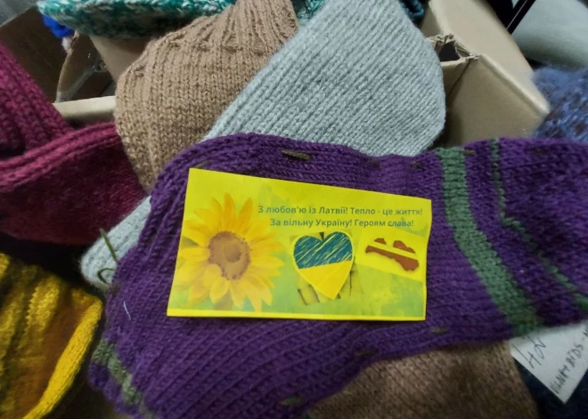 Ukrainas atbalstam saziedoti vairāk nekā 5000 kilogrami adījumu