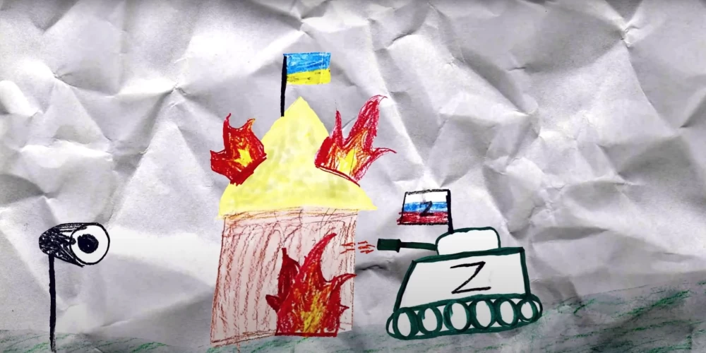 Tapušas 15 animācijas īsfilmas "Karš Ukrainā bērna acīm"