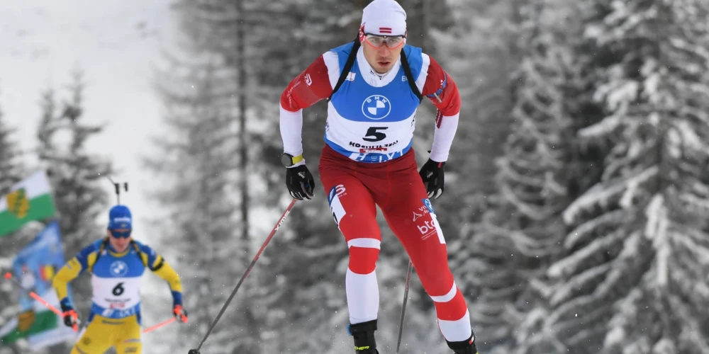Latvijas vadošais biatlonists Andrejs Rastorgujevs.