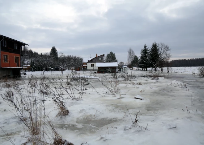 Уровень воды в Плявиньском водохранилище немного снизился