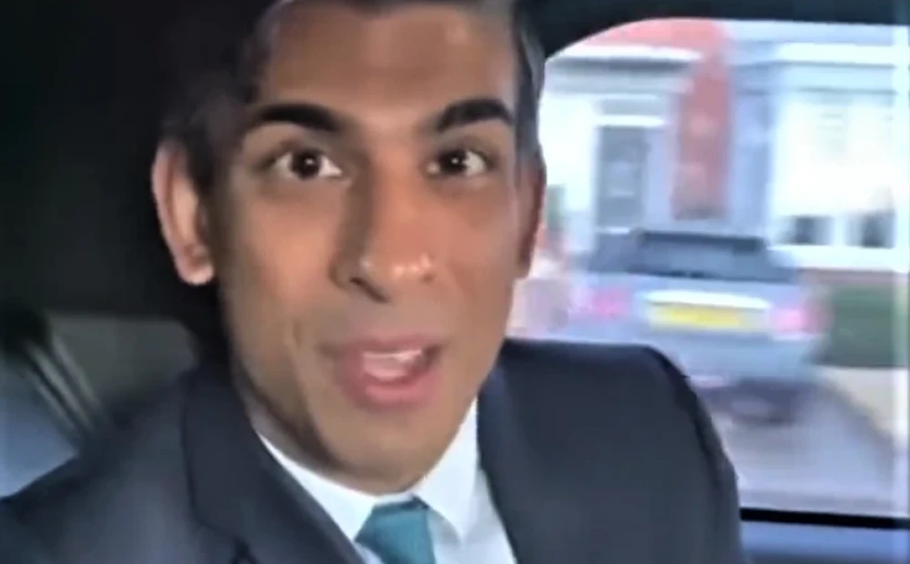 Storbritannias statsminister Rishi Sunak har kommet under politiets søkelys