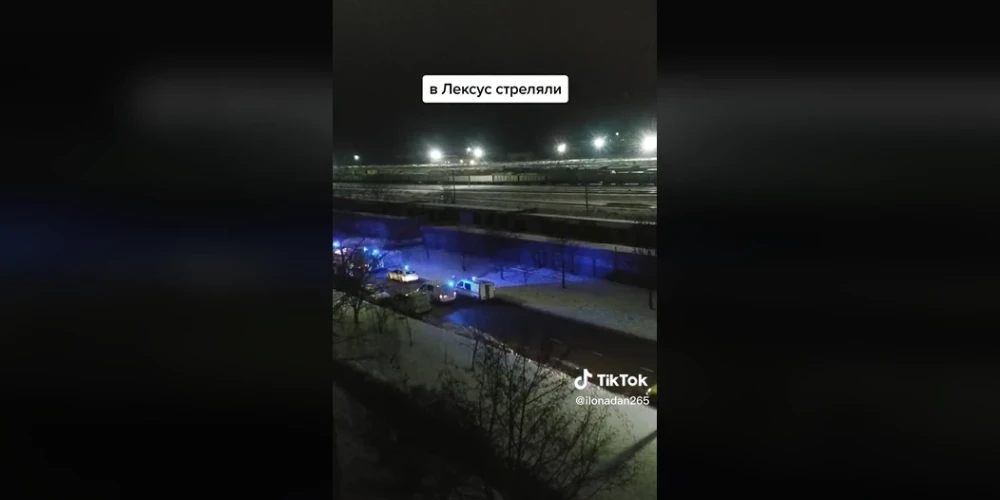 Вечером 22 января в Даугавпилсе в больницу с огнестрельными ранениями был доставлен мужчина 1980 года рождения, который позже скончался от полученных ранений. (Фото: скриншот видео)