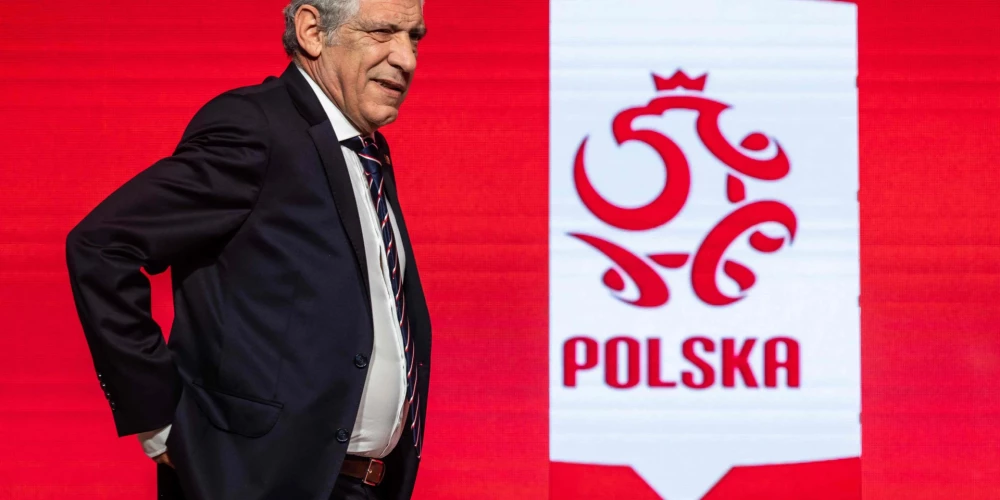 Fernandu Santušs jaunā amata prezentācijā.