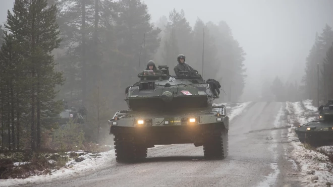 Vācijas "Leopard 2" tanks.