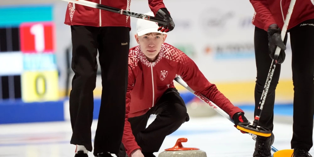 Latvijas kērlinga komandai ceturtais panākums Eiropas Jaunatnes ziemas Olimpiādē
