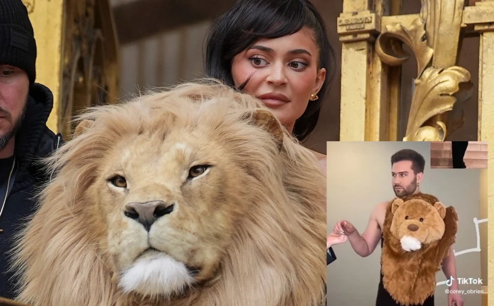 Kylie Jenner’s controversial lion head dress is getting a fun makeover on the internet