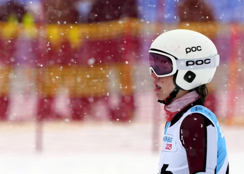 Latviešiem Eiropas Jaunatnes ziemas olimpiādē vietas beigu daļā kalnu slēpošanas nobraucienā