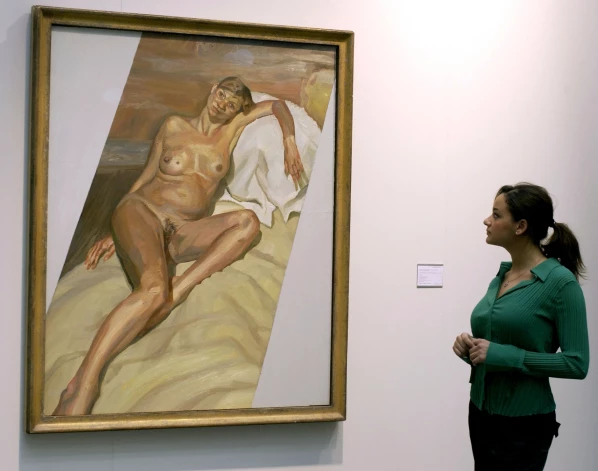 Портрет Кейт Мосс кисти Люсьена Фрейда