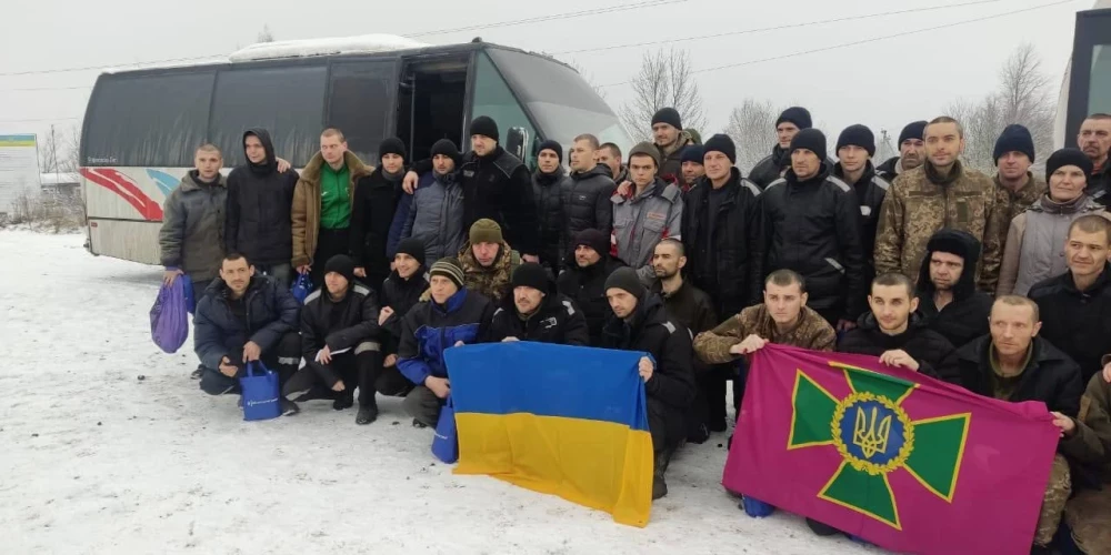 No Krievijas gūsta atbrīvoti vēl 116 Ukrainas aizstāvji