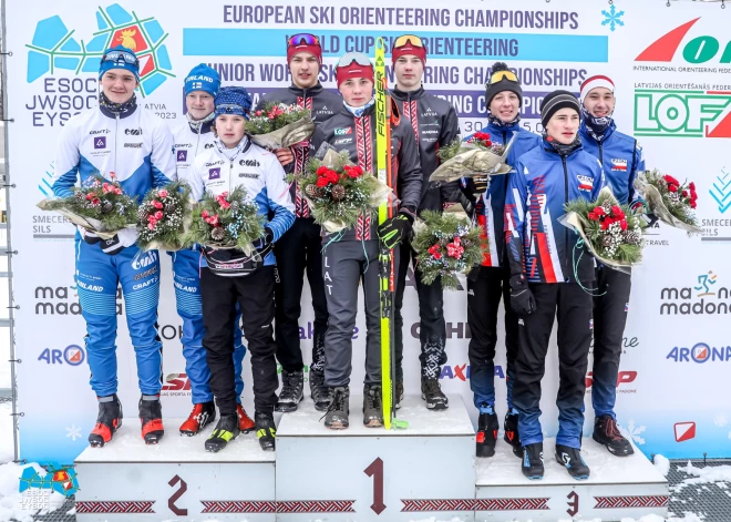 Eiropas čempionātā jauniešiem Latvijas komanda Siliņš, Grasis un Ļepeškins izcīna zelta godalgu