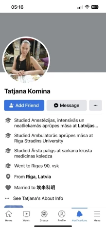 Savulaik agresīvajā profilā bija atrodama informācija, kas apraksta izglītību. Tagad tā ir dzēsta.