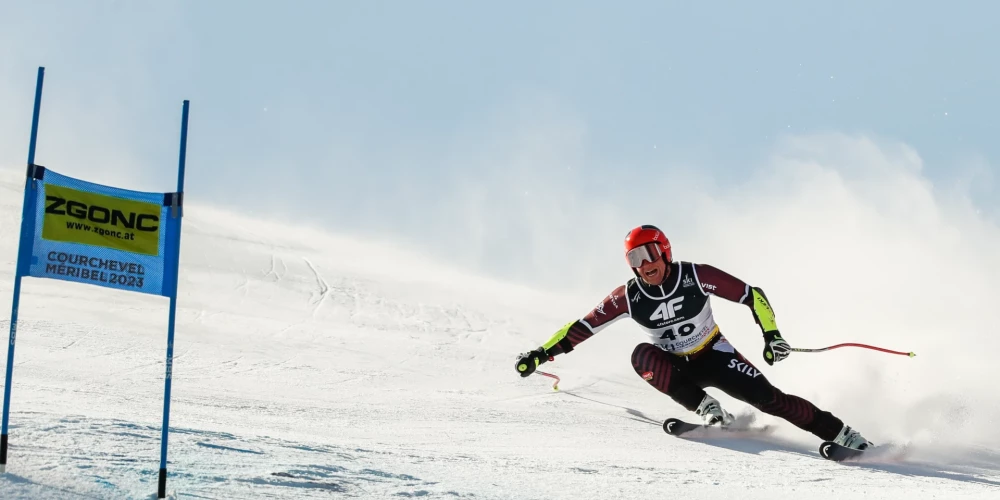 Elvim Opmanim 42. vieta pasaules čempionātā kalnu slēpošanā supergigantā