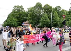 Cilvēktiesību pasākumu nedēļas "Riga Pride" gājiens.