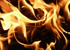 Viļānos degusi vienstāva dzīvojamā māja 150 kvadrātmetru platībā. 