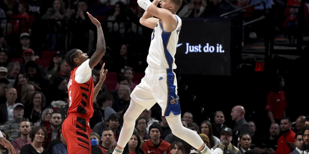 Latviešu basketbolists Kristaps Porziņģis. 