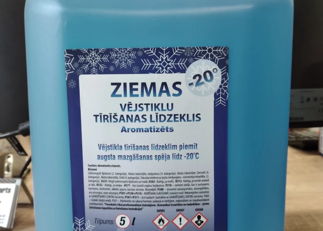 Brīdina par apgrozībā esošu veselībai bīstamu vējstiklu tīrīšanas līdzekli