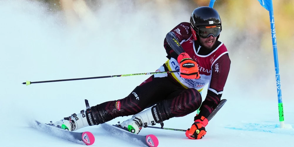 Gedram 37. vieta milzu slalomā pasaules čempionātā; triumfē Odermats