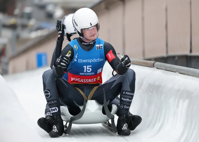 Bots/Plūme Pasaules kausa kamaniņu sportā posmā izcīna trešo vietu