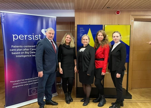 Projekta "Persist" Latvijas pārstāvju grupa tikšanās laikā Madridē, Spānijā.