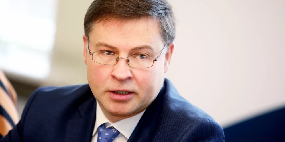 Исполнительный вице-президент Еврокомиссии Валдис Домбровскис 