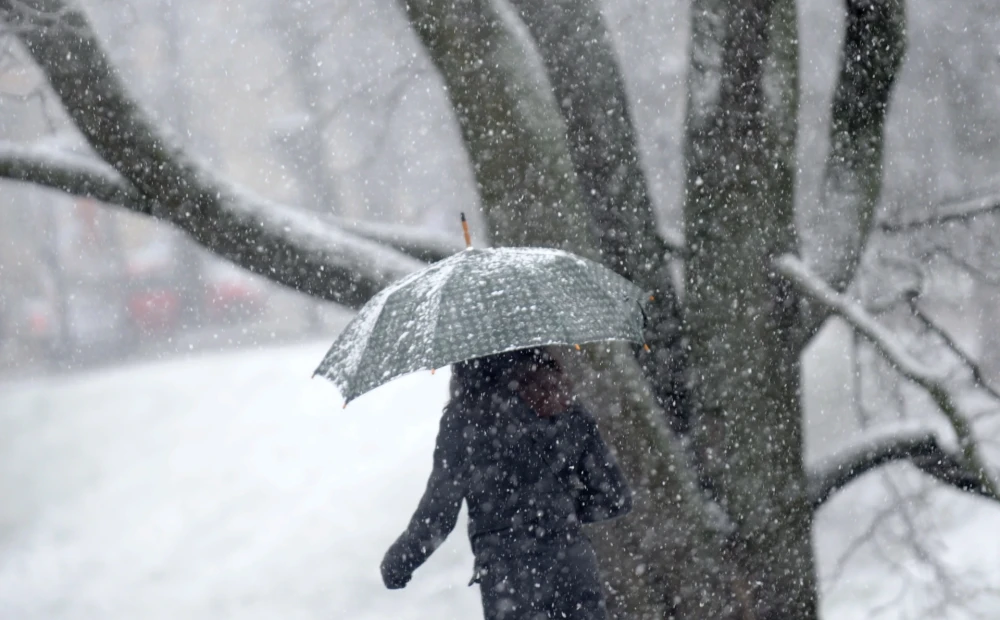 Kraftig snø og snøstorm i østlige Latgale