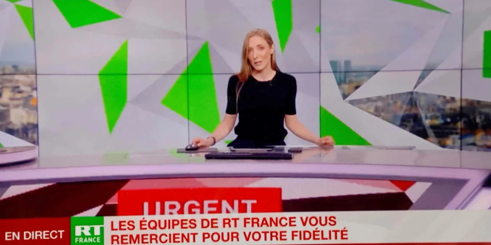 Kremļa propagandas rupors "RT France" ir apklusis uz visiem laikiem