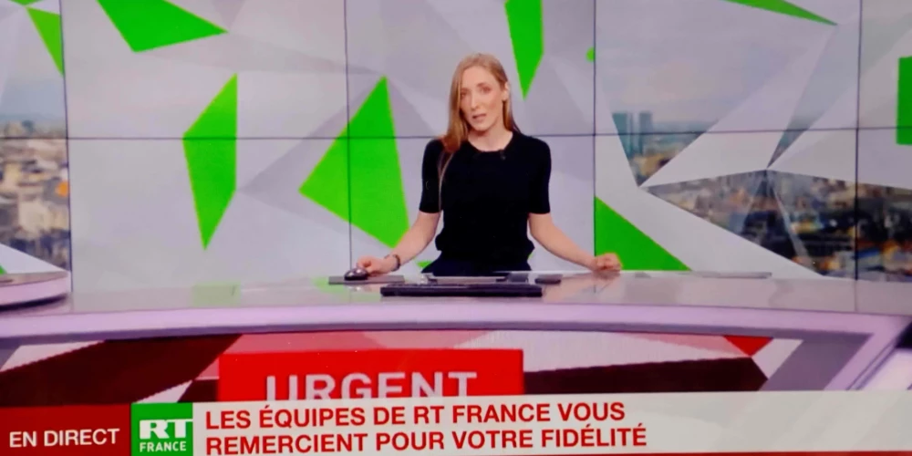 "RT France" pēdējā pārraide 2022. gada 2. martā pēc ES noteiktā aizlieguma