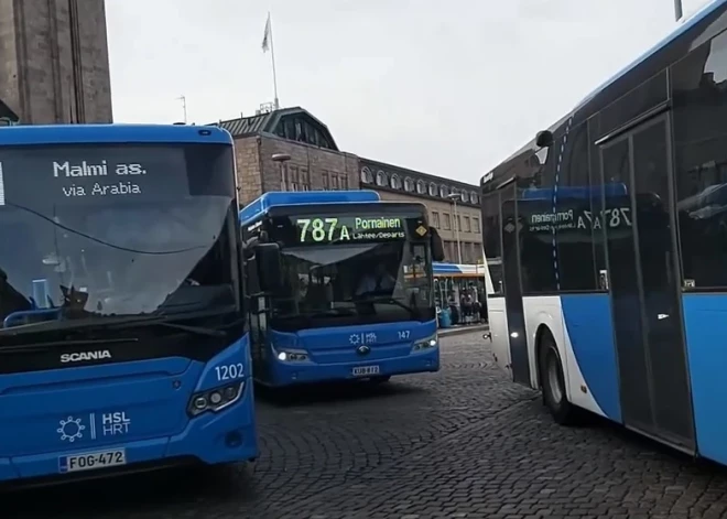 Somijas iedzīvotājiem lieki kreņķi — streiko autobusu šoferi