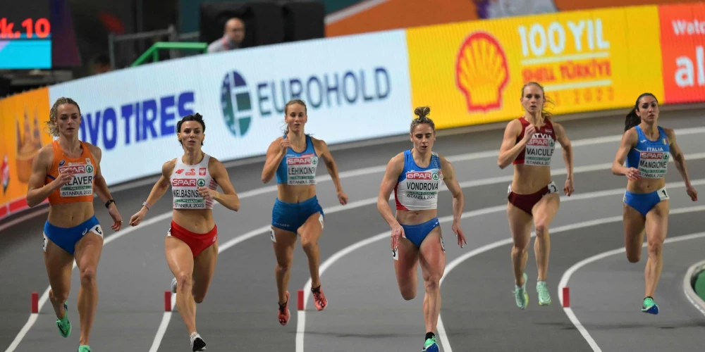 Vaičule Eiropas čempionātā telpās nepārvar 400 metru sprinta pusfinālu